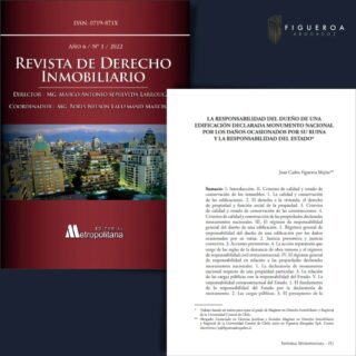 Queremos compartir la publicación de este articulo realizado por nuestro Abogado Director, Mg. Juan Carlos Figueroa Mejías, publicado este año en la Revista de Derecho Inmobiliario año 6/ N°1/ 2022.
LA RESPONSABILIDAD DEL DUEÑO EN UNA EDIFICACIÓN DECLARADA MONUMENTO NACIONAL POR LOS DAÑOS OCASIONADOS POR SU RUINA Y LA RESPONSABILIDAD DEL ESTADO.
La publicación completa se encuentra disponible en LinkedIn @figueroaabogados
#Derecho #derechocivil #derechopatrimonial #derechoinmobiliario #edificacion #monumentosnacionales #responsabilidaddelestado #figueroaabogados