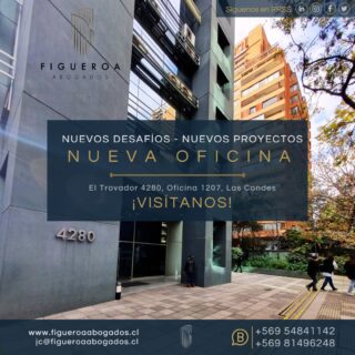 Nuevos desafíos, nuevos proyectos, nueva oficina. Contáctanos y agenda tu reunión con nosotros.
El Trovador 4280, oficina 1207, Las Condes, Santiago.
 #figueroaabogados #copropiedad #arrendamiento